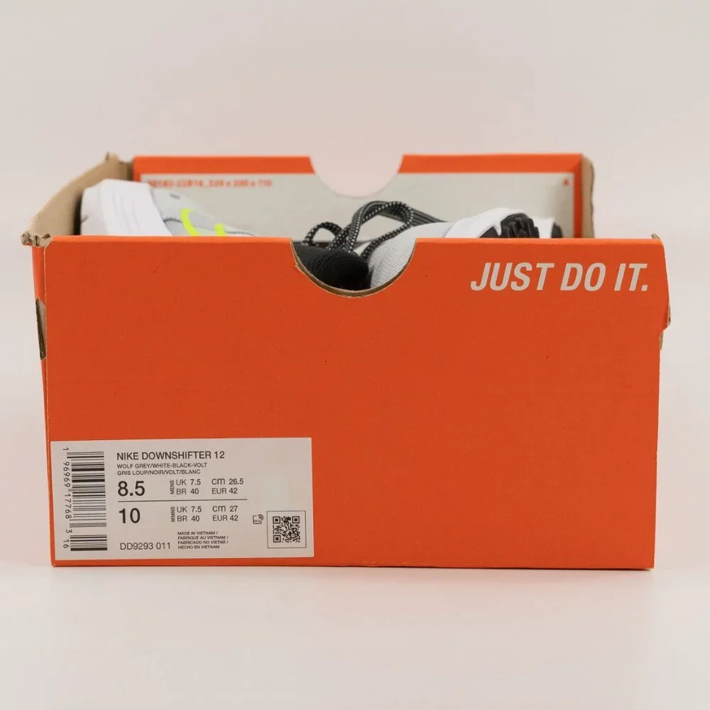 Nike Downshifter 12 'Wolf Grey Volt' DD9293-011 Running size 7 - 12